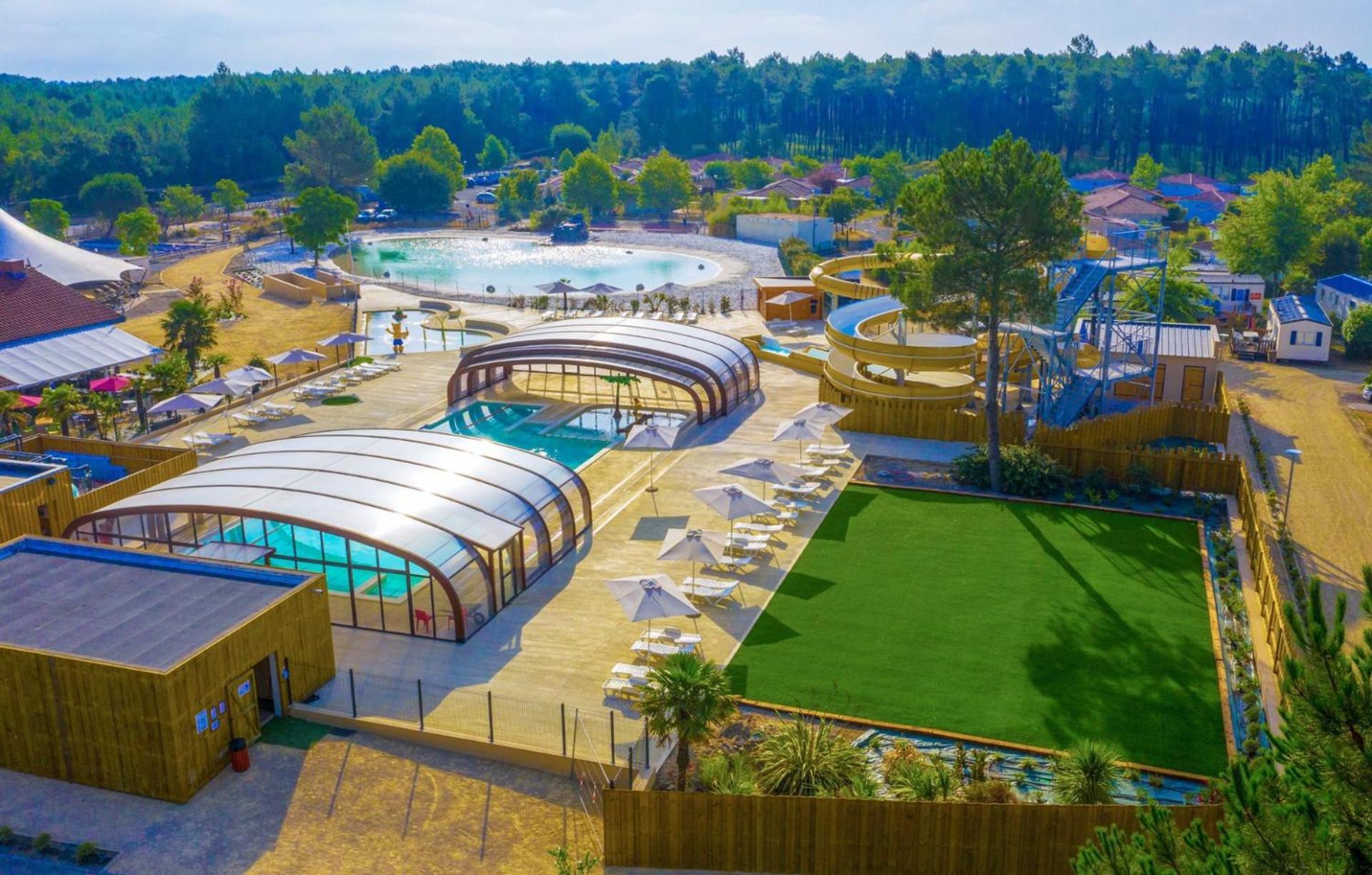 Chalet Camping Les Vignes Lit-et-Mixe Exterior photo