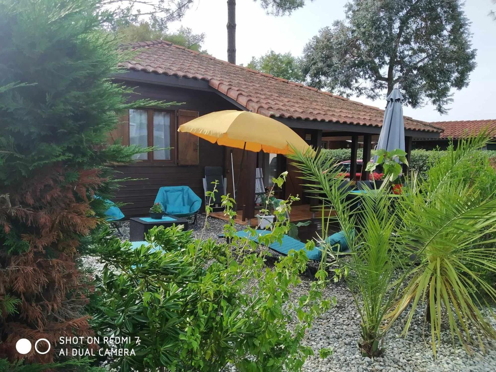 Chalet Camping Les Vignes Lit-et-Mixe Exterior photo
